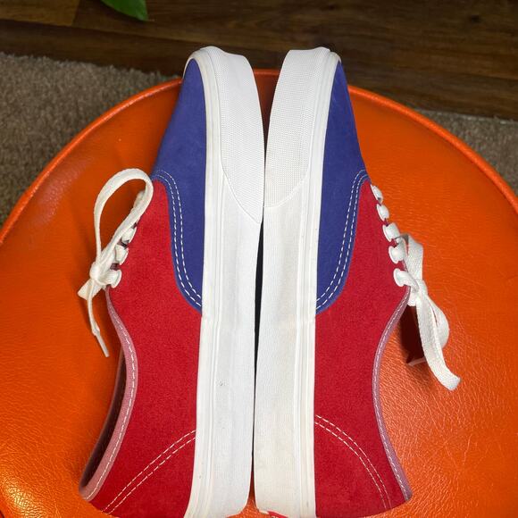7M 8.5W Vans Color block Sneakers Yellow Red Blue NWOT - Picture 3 of 16